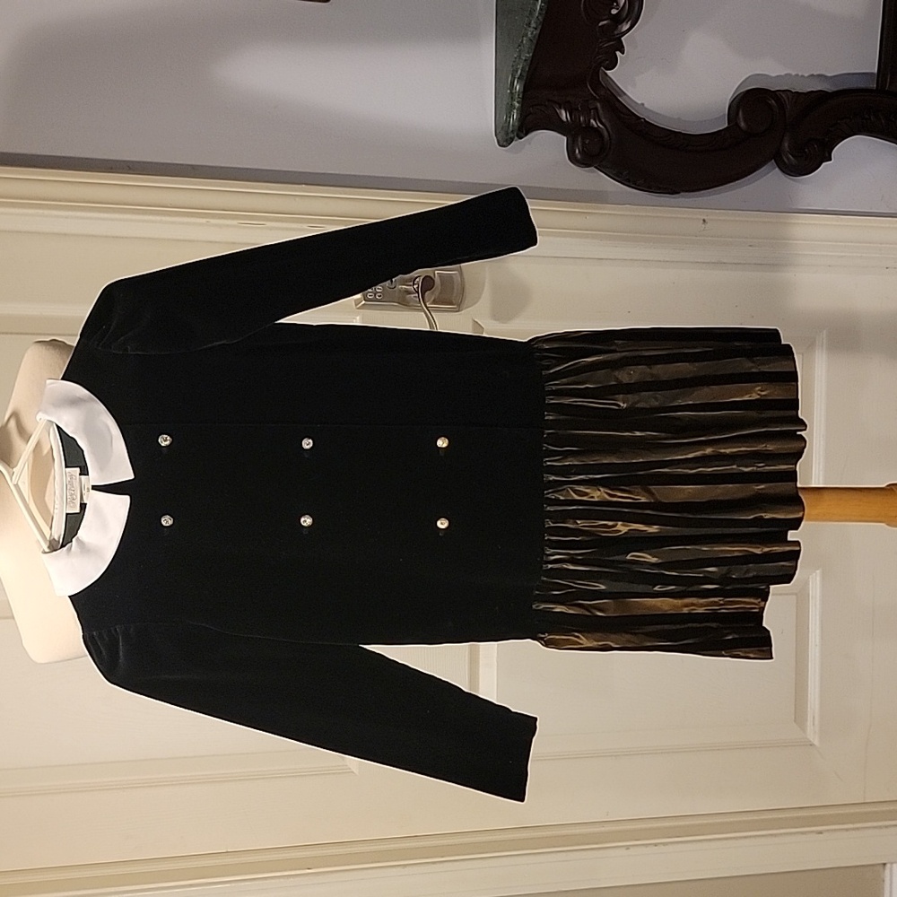 RARE Editions Little Girls Long Sleeve Velvet Dress U.S. Size 10 (KIDS)